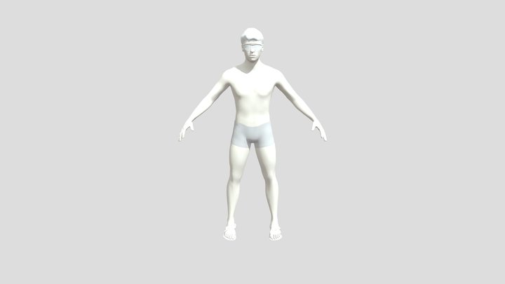 Beach Man 3D Model