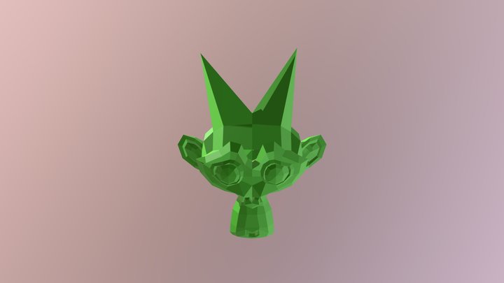 Mr. Monkey Horns 3D Model
