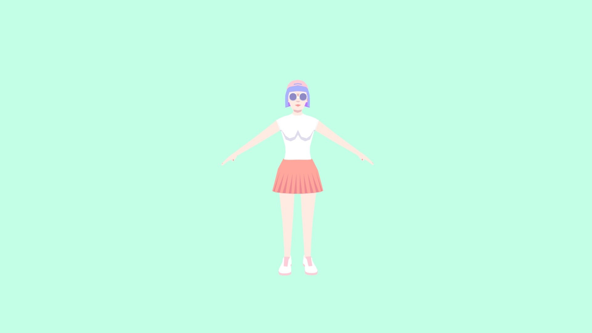 Lowpoly dancer Character