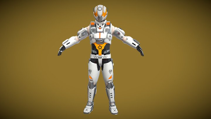 Sci-fi Robot 3D Model