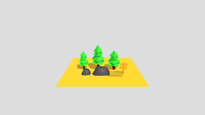 forrest low poly 3D Model