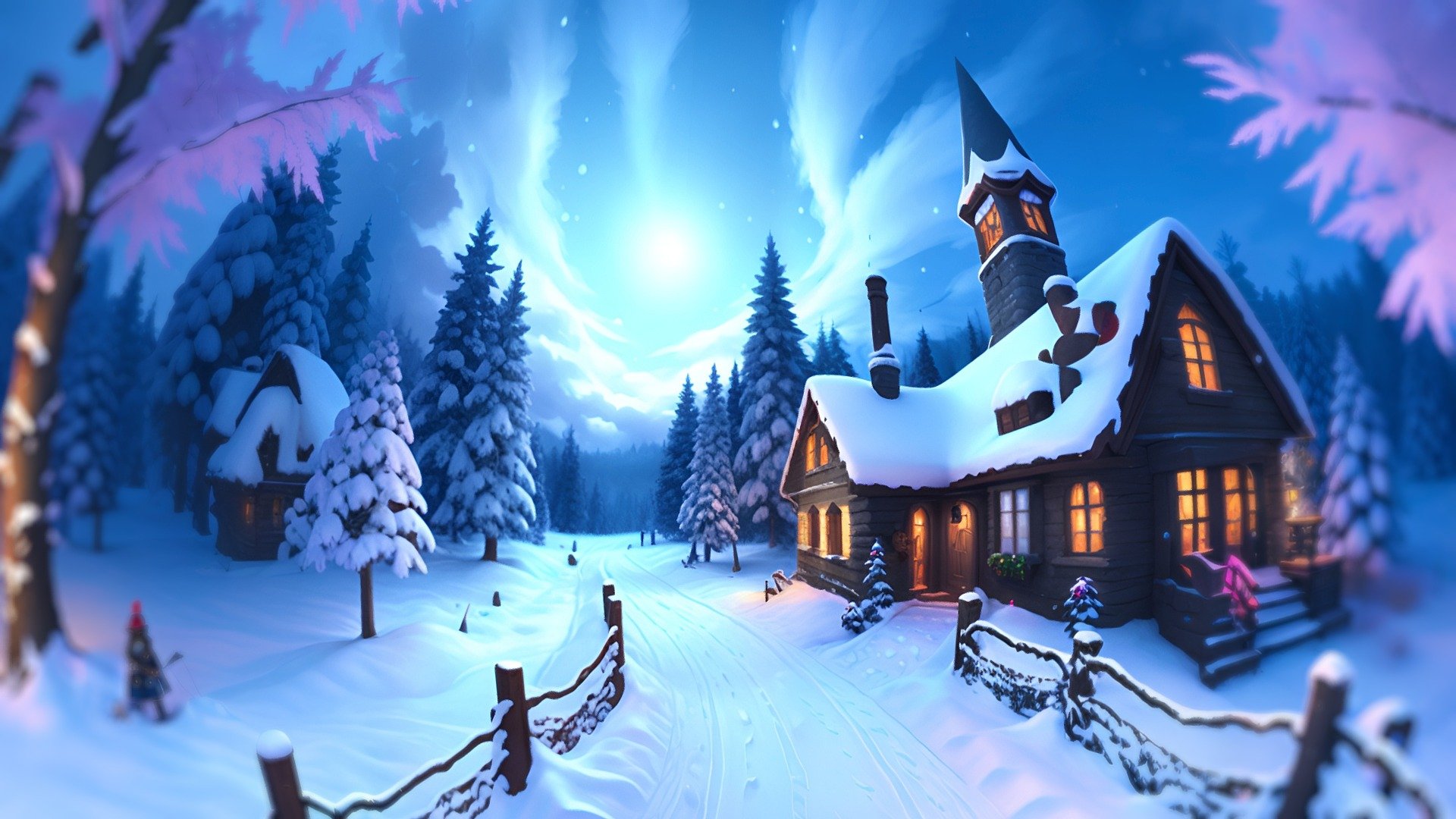 FREE - SkyBox Winter Night - Download Free 3D model by Paul (@paul_paul ...