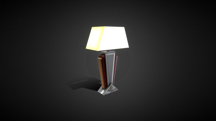 Lamp Art Deco 01 3D Model