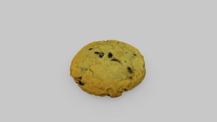 Chocolate Chip Cookie 3D Model