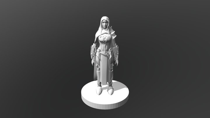 D&D Character 3D Model