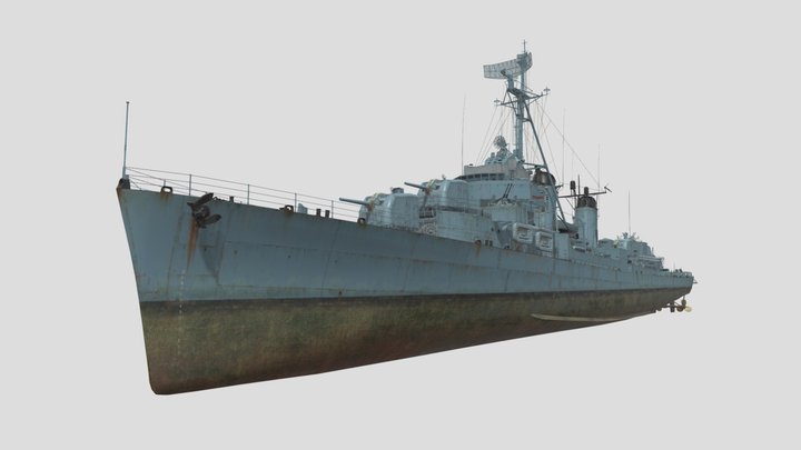 South Korean Destroyer Chung Mu 3D Model