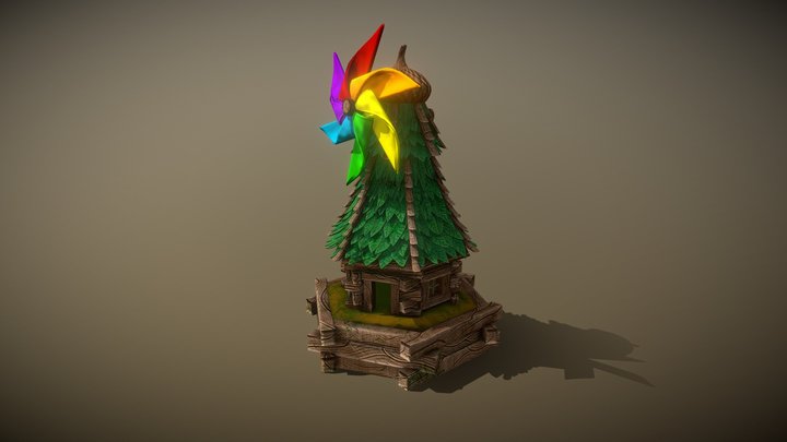 The Tiny Windmill 3D Model