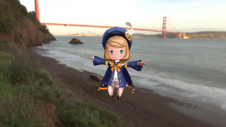 Jazz Dancing Girl test 3D Model
