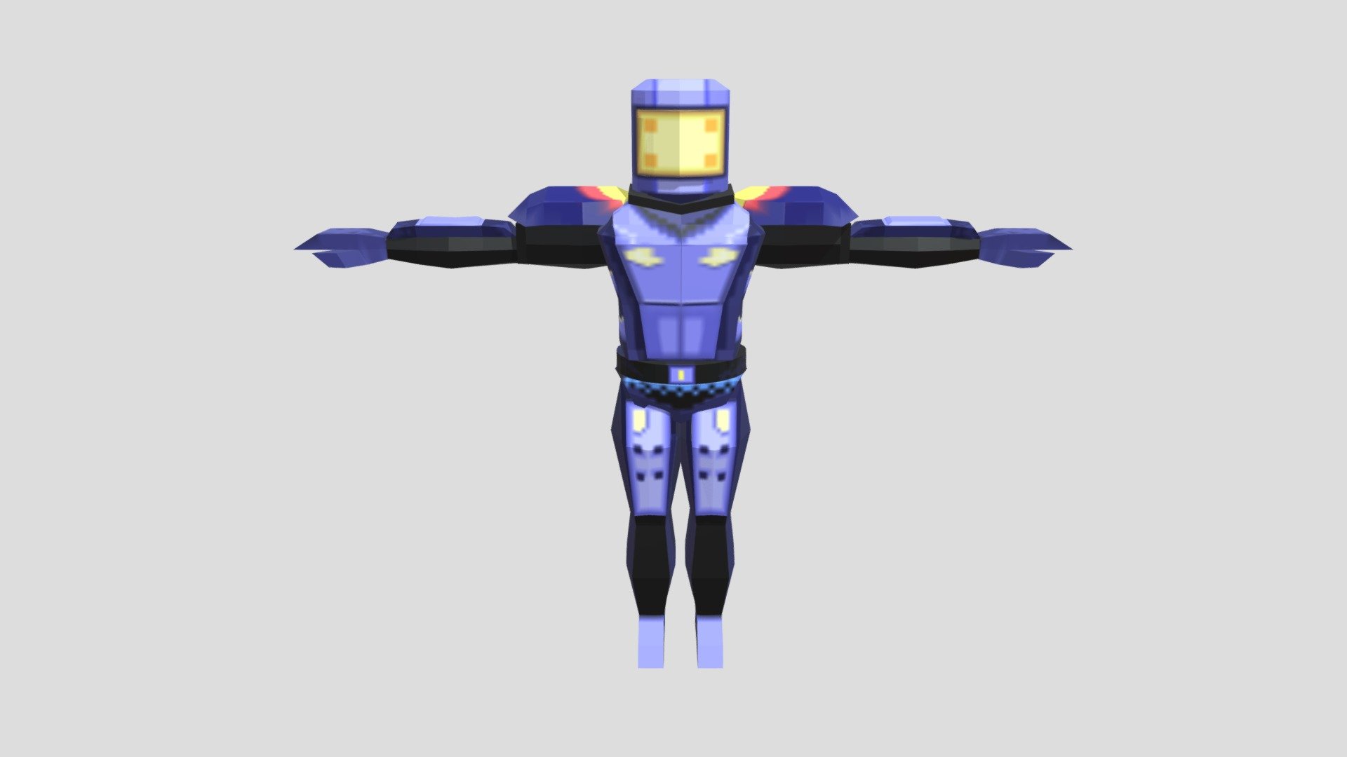 【syamiiiiii】恩塚 亨 Offence Game Model Enforcer Risk of Rain Lowpoly - 3D model by FrankZ23 (@FrankZ23