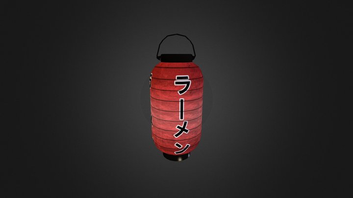 Japense Chochin Lantern 3D Model