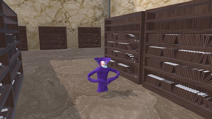 Gary The Librarian 3D Model