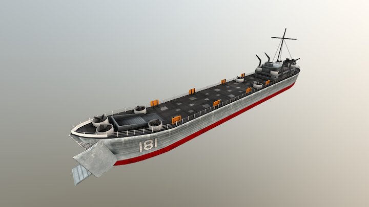 Iwo Jima LST 3D Model