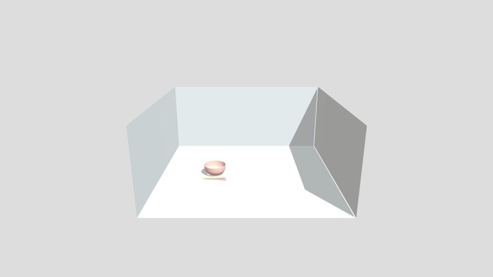 Bowl and Stick set 3D Model
