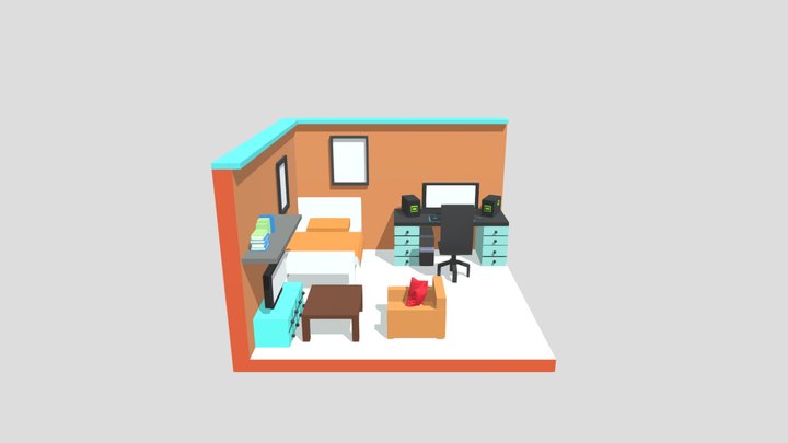 Isometric Room Challege 3D Model