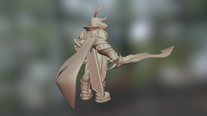 Creature Knight 3D Model
