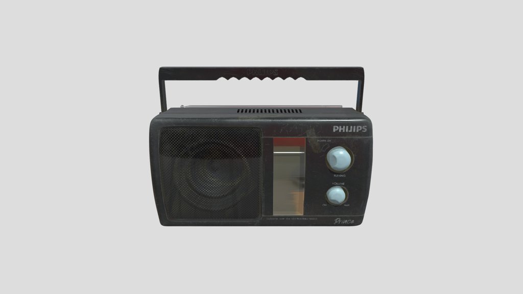 Retro Philips Radio - Realistic