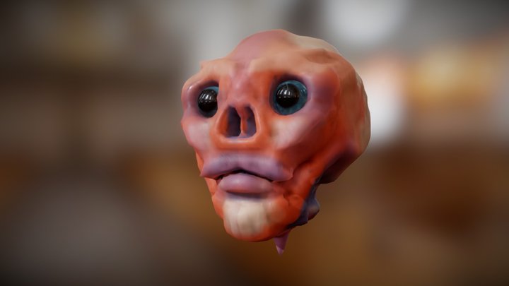 Monster Head 3D Model