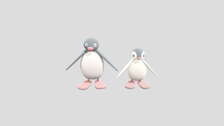 pingu and pinga 3D Model