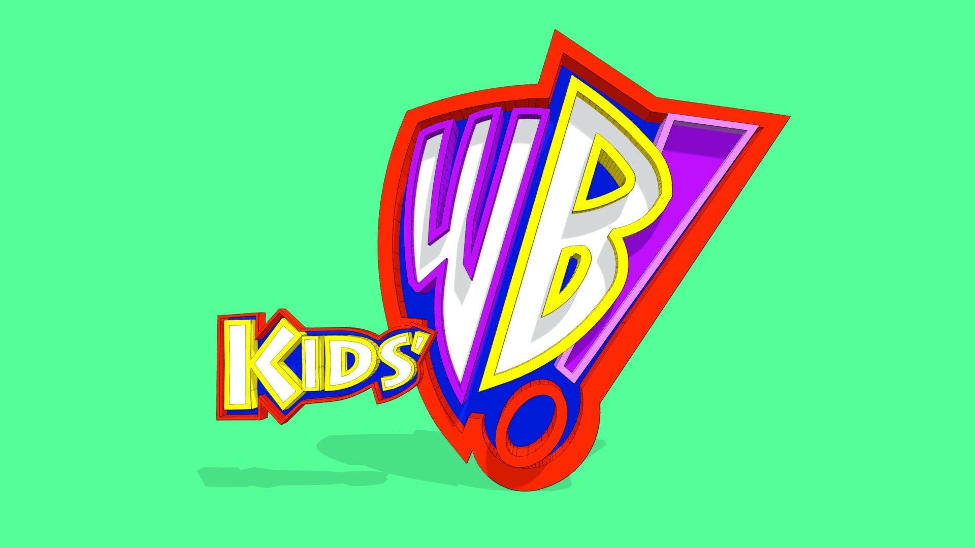 Kids' WB logo 2 - Download Free 3D model by Zarboy086 [9cfbd74] - Sketchfab