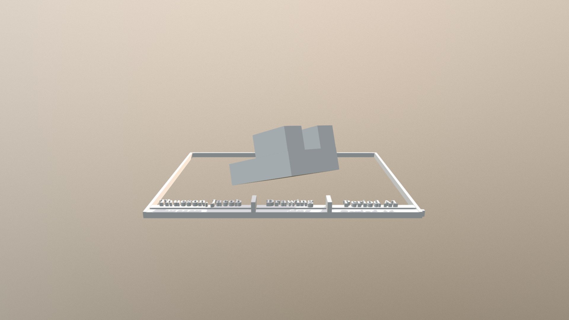Homework - 3D model by Jacob Thueson (@Paladine32) [9cfc9b8] - Sketchfab