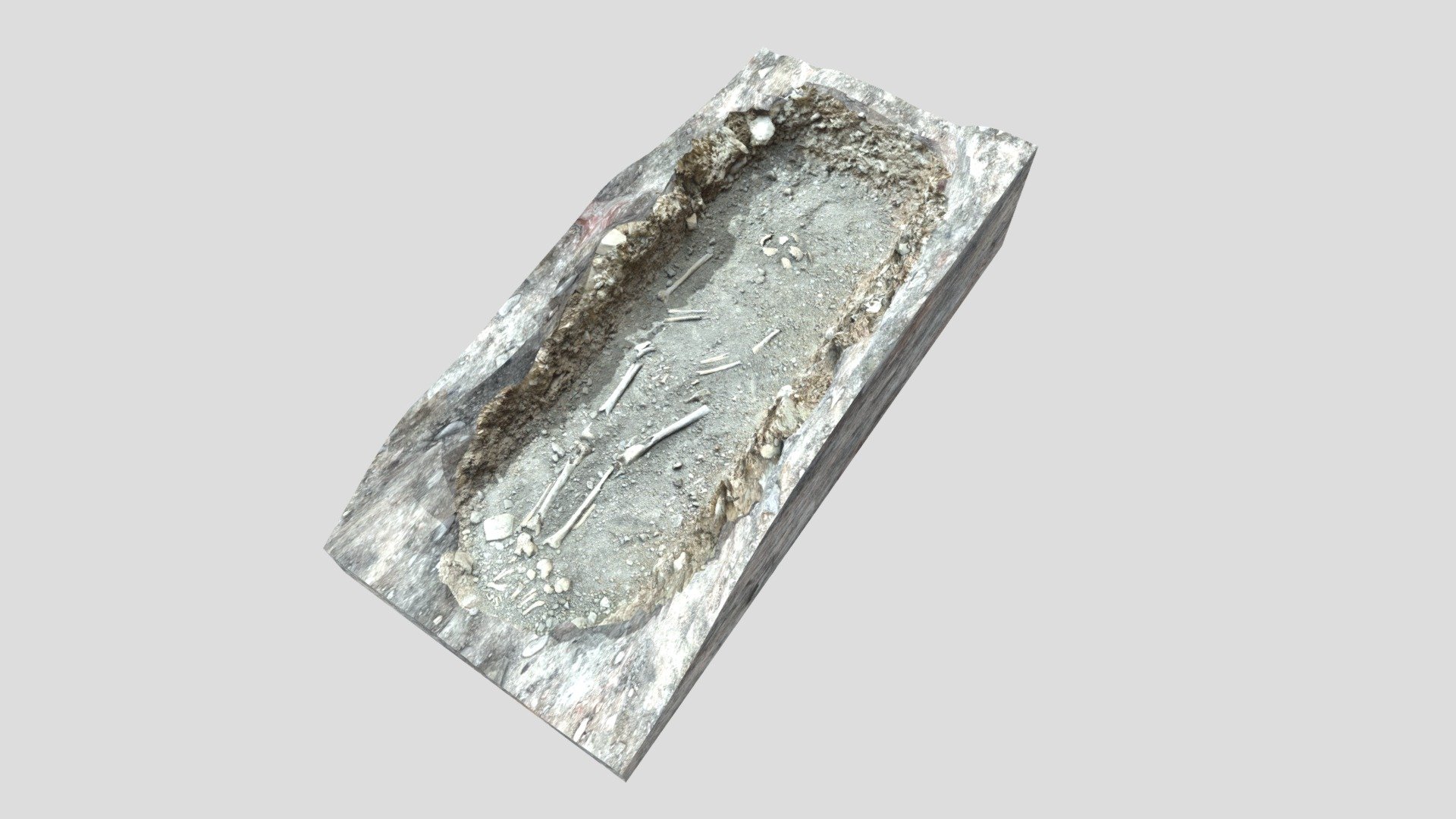 Sépulture 9 Musée archéologie SaintLaurent Download Free 3D model