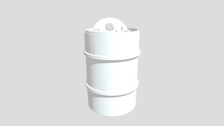 Radiation Barrel 3D Model