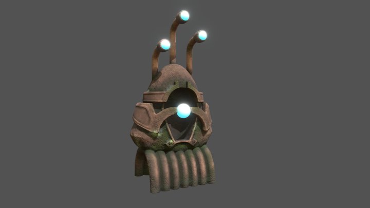 Alien Statue #3 3D Model