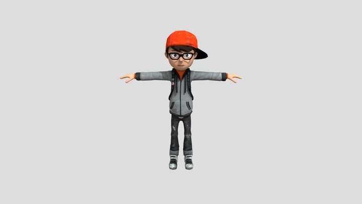 Boy House Dancing Rig 3D Model