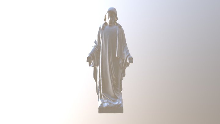 Jesus Sculpture 4 3D Model