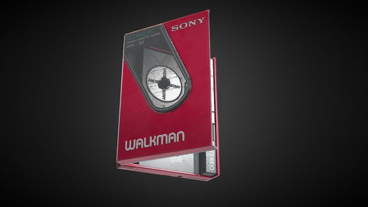 Walkman TapeDeck 3D Model
