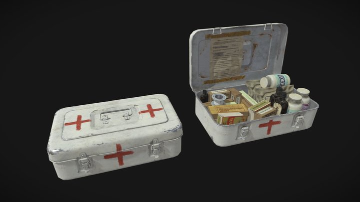 Abandoned Aid Kit 3D Model