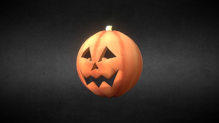 Spooky Jack-o-Lantern 3D Model