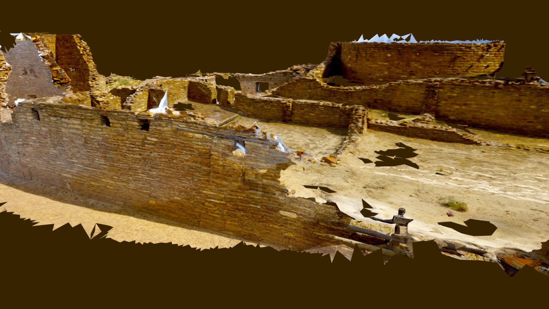 Chetro Ketl, North Wall, Chaco Canyon