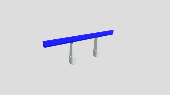 水路橋(手すり無) 3D Model
