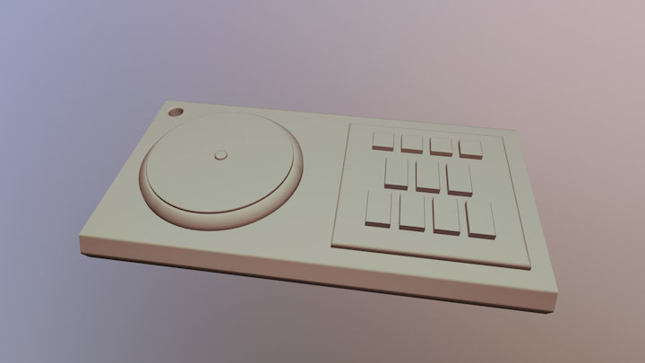 IIDX Keychain 3D Model