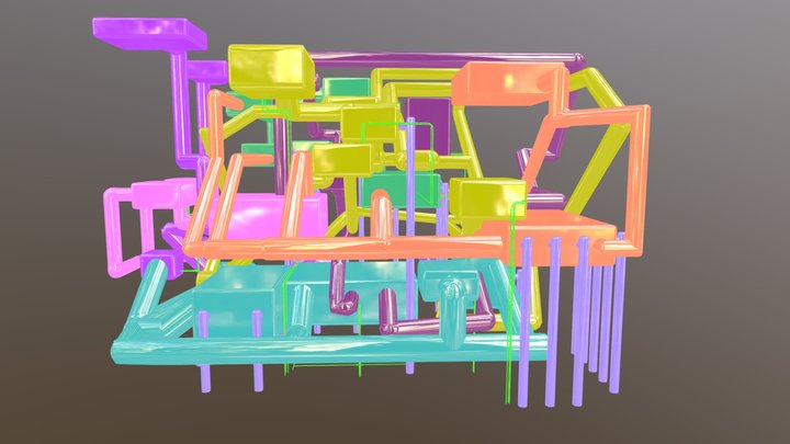 Fitness Factory 3D Model
