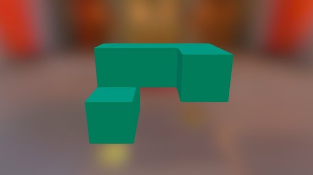 Cube Green Part 3D Model