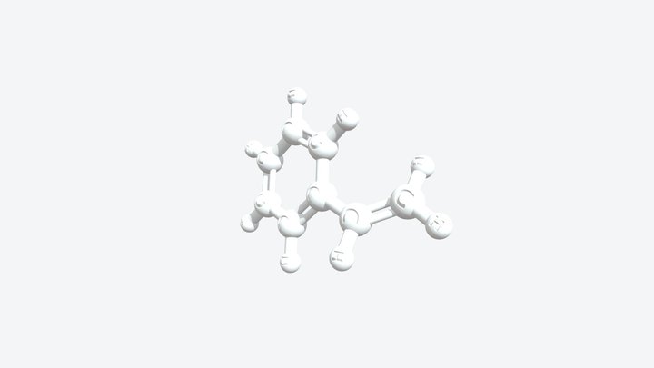 Styrene 3D Molecular Model — CAS 100-42-5