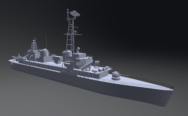 ROC Navy DDG 3D Model