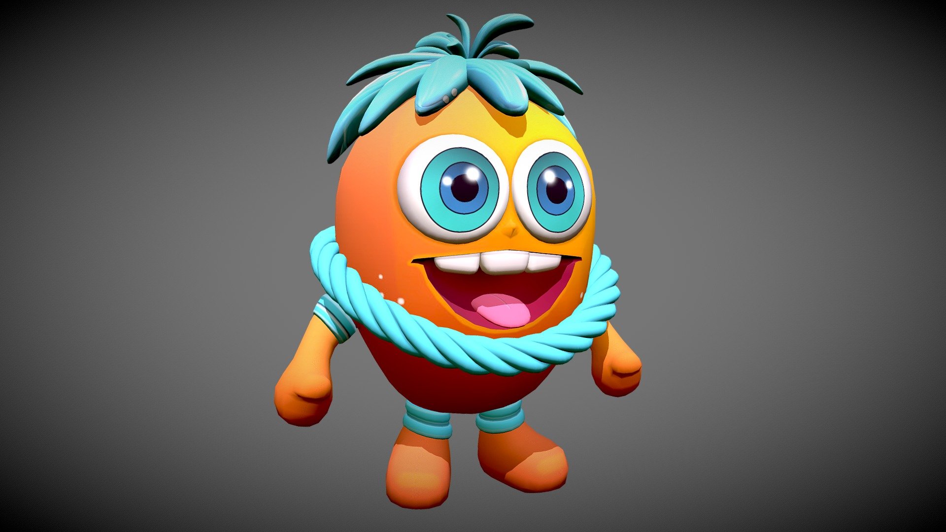 3D Cute Character Artwork - Twisted Tangle - 3D model by Ahmet Kaykı ...