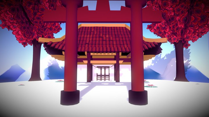 Kabuki Mask Game 3D Model