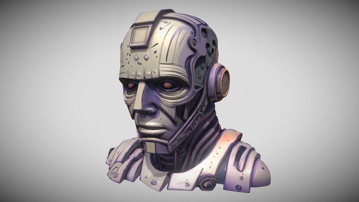 Cyber Face 3D Model