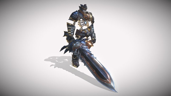 Skeleton Warrior 3 3D Model