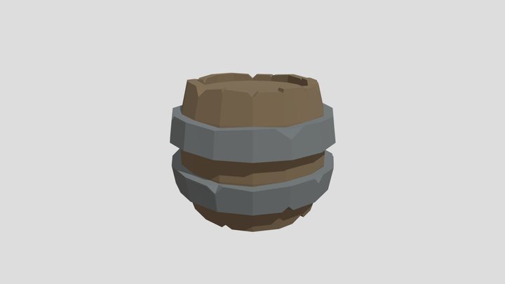 Low Poly Barrel
