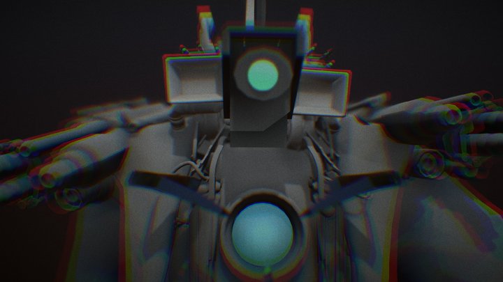 Infected Titan Camera Man 3D Model