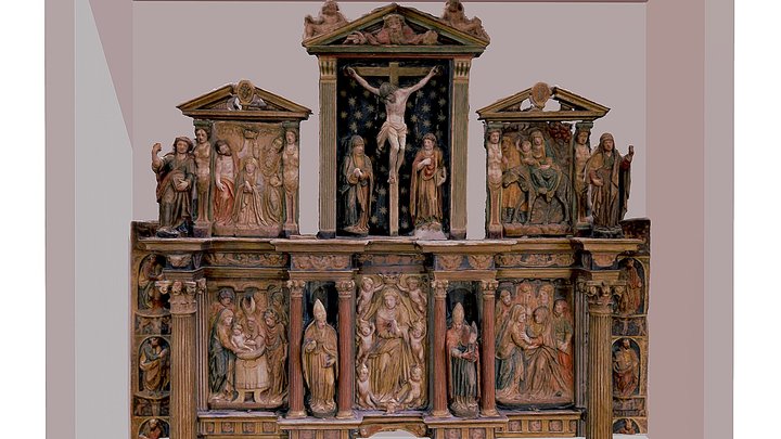 SEGUNDO PISO DEL RETABLO DE POZALMURO 3D Model