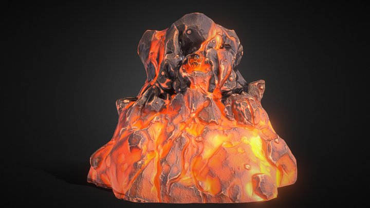 Lava Throne 3D Model