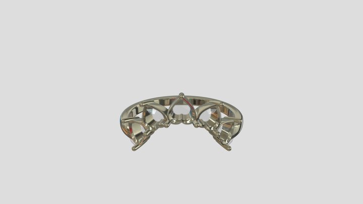 AHR007 goldring wedding engagement luxury – Modèle 3D gratuit STL