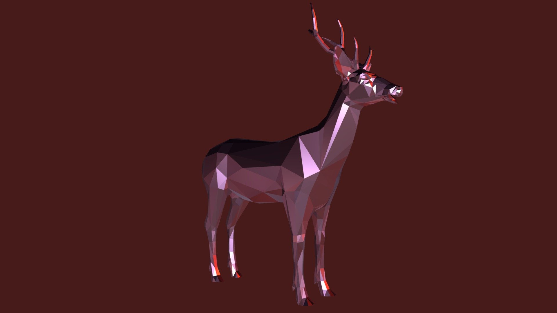 DEER LOWPOLY PRINT 3D - Buy Royalty Free 3D model by DTA DESIGN STUDIO ...