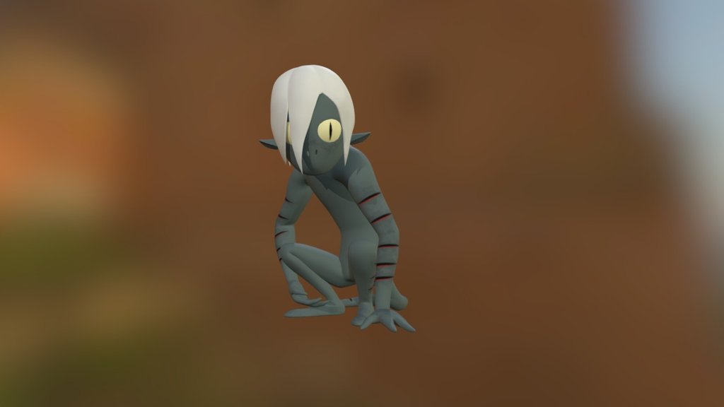 lizard pose03 - 3D model by nikki chou (@nikkichou) [9d0b8ba] - Sketchfab
